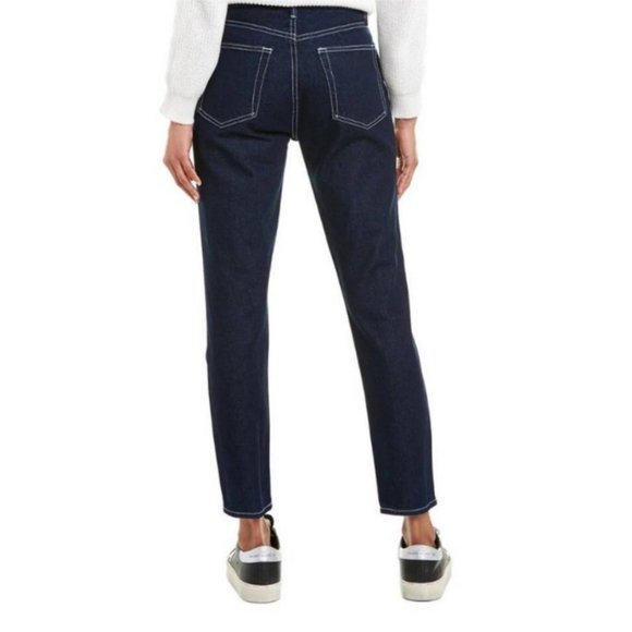 GRLFRND Karolina Ultra High Waisted Rigid Denim Slim Button Fly Dark Jeans - 26 - Picture 10 of 11